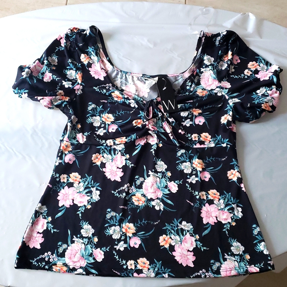 Blouse, color black, medium